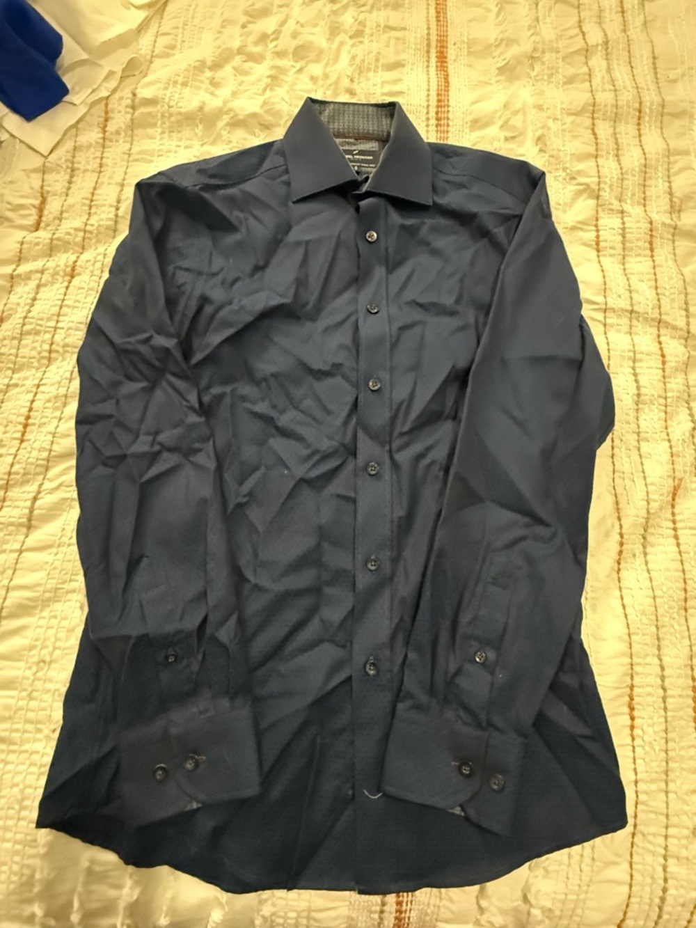 Daniel Hechter Navy Blue Slim Dress Shirt